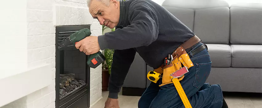 New Indoor Fireplace Installation in Hyde Park, Massachusetts