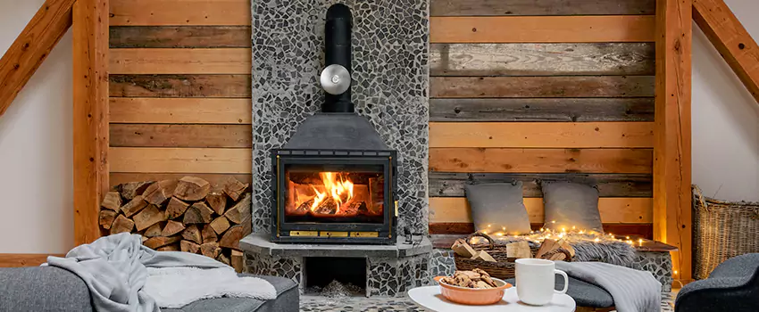 Thelin Hearth Products Direct Vent Gas Stove Fireplace Inspection in West End, Massachusetts